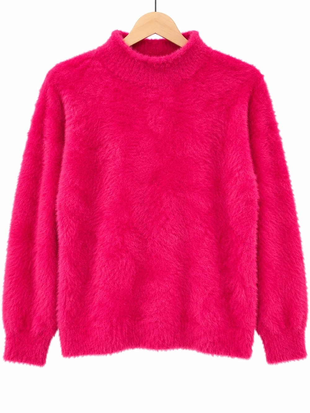 Universal Thread Fuzzy Crewneck Sweater in Pink Size Large